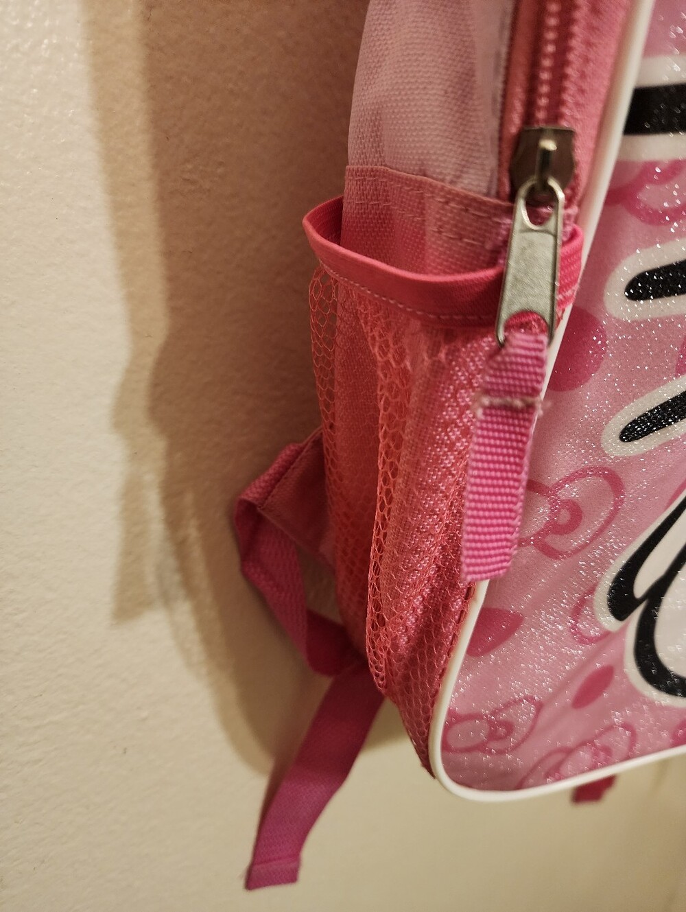 Hello Kitty Pink Glitter Logo Kids' 3 Backpack School Bundle - Cheetah & Floral - Picture 4 of 16